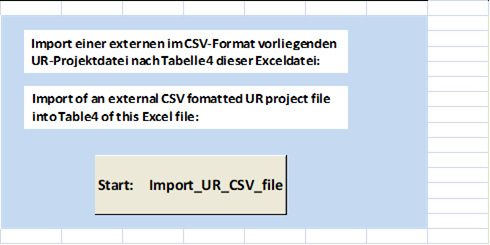 Excel import csv project